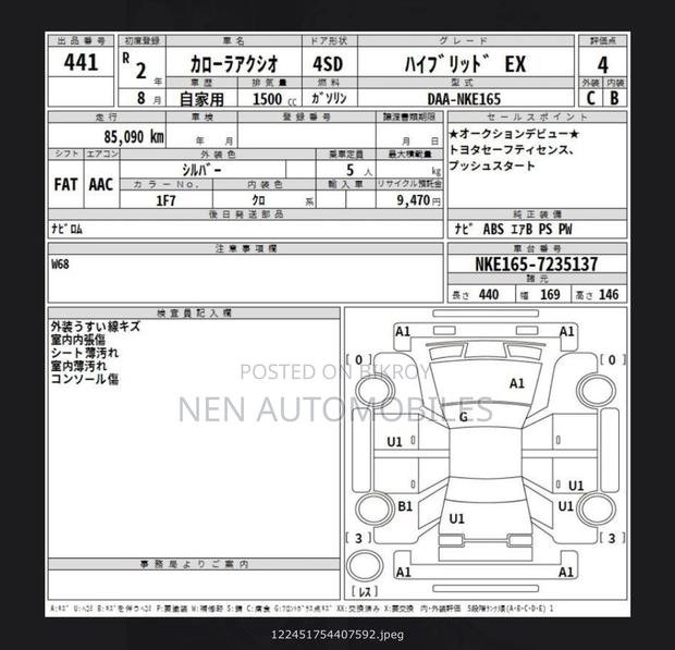 Toyota Axio Ex 2020
