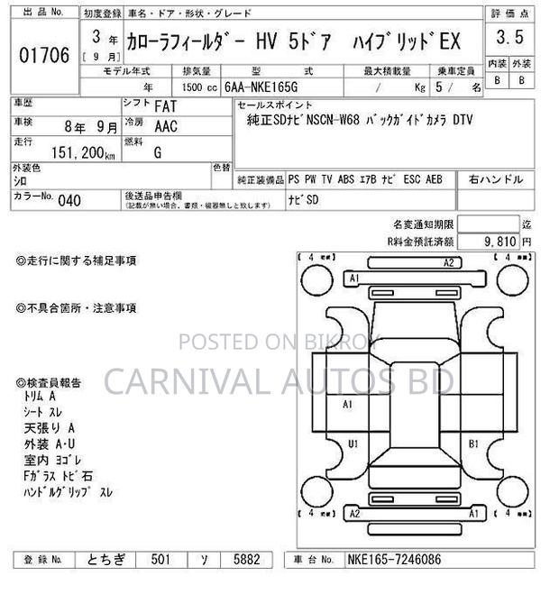 Toyota Fielder EX HYBRID 2021