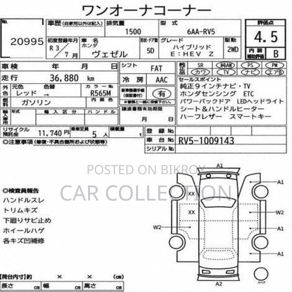 Honda Vezel z 2021