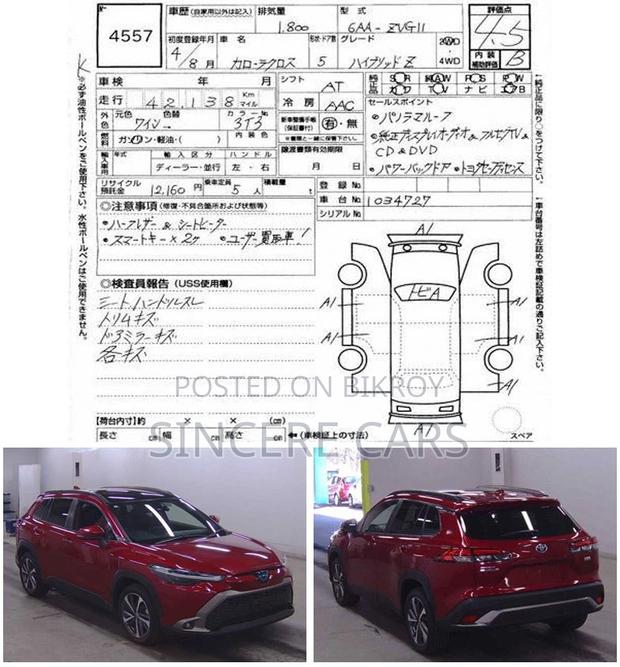 Toyota Corolla Cross z. Sunroof 4.5. grad 2022