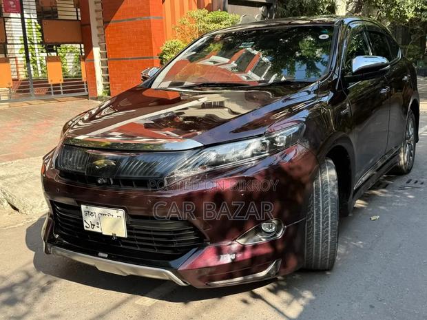 Toyota Harrier Hybrid Premium 2014 Maroon