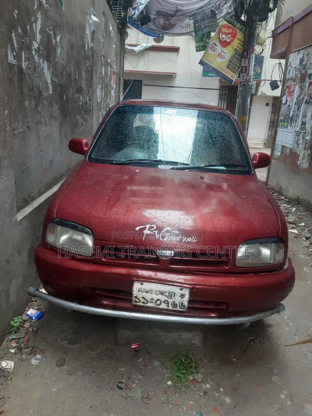 Nissan March 1992 Maroon