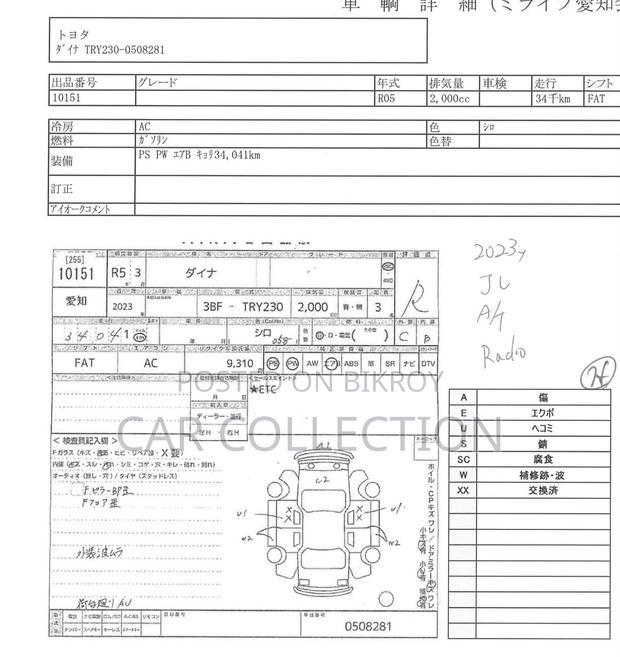 New Toyota Dyna 2023 White