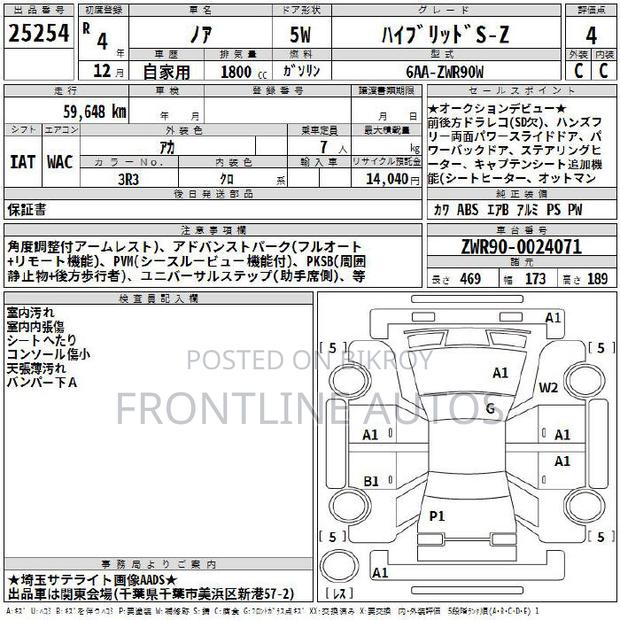 Toyota Noah 2022 Red