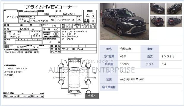 Toyota Corolla Cross 1.8 Hybrid FWD 2021 Black